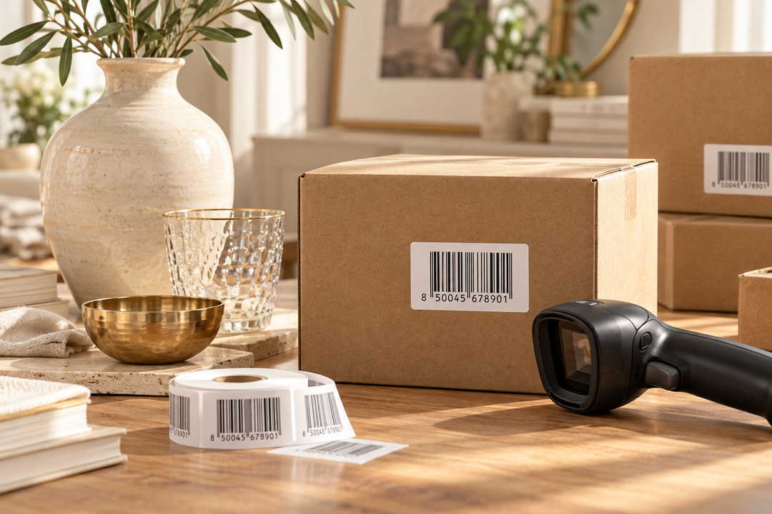GTIN, GS1 and Barcodes: A Plain Guide for Home Decor Sellers