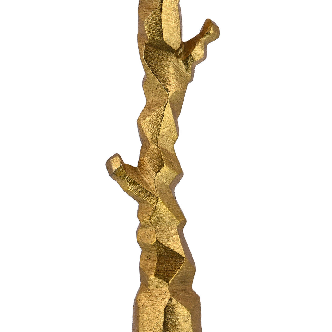 Cedar Candle Holder in Gold, Medium