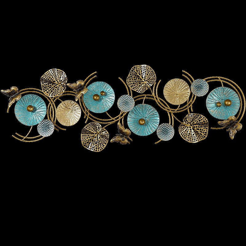 Golden Teal Metal Wall Art & Wall decor