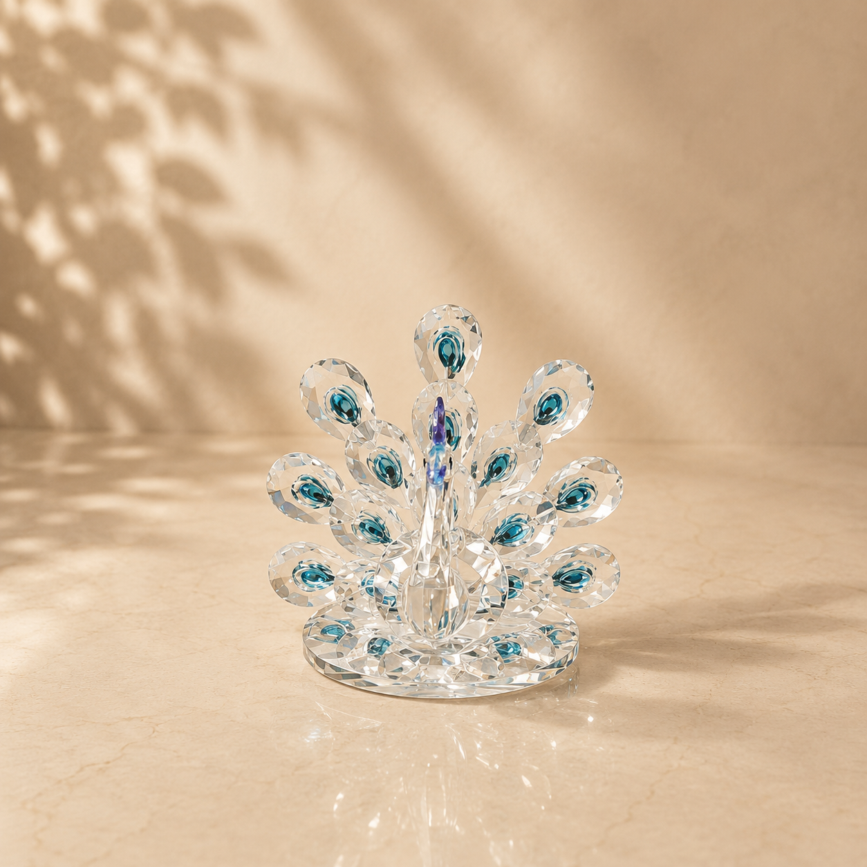 Azure Plume Crystal Peacock