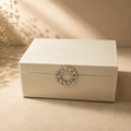Glass Jewellery & Multipurpose Organiser, Cream