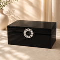 Glass Jewellery & Multipurpose Organiser, Black