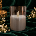 LED Candle, Smokey Grey