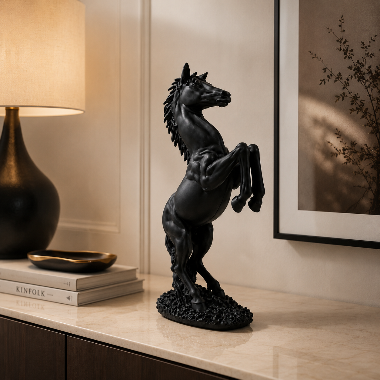 Majestic Black Stallion