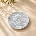 Printed Quarter Plate, Light Blue
