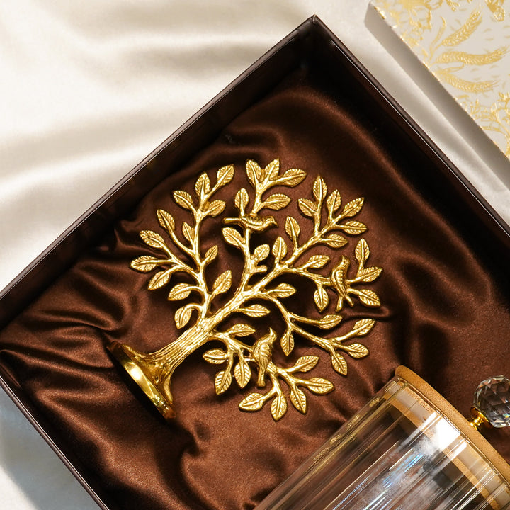 Brass Tree of Life & jar Gift Set