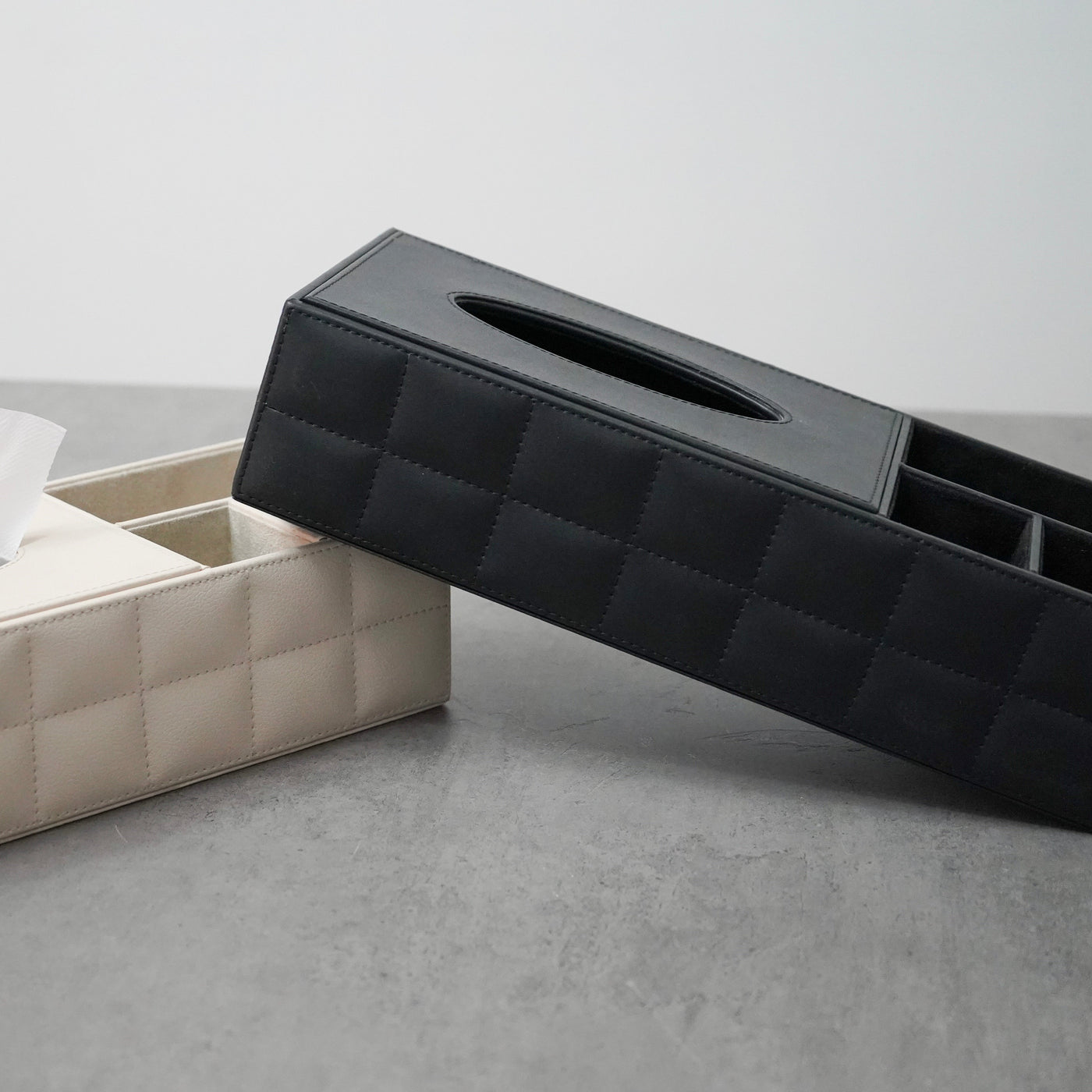 Multi-Purpose Organiser with Tissue Holder, Black
