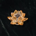 Crystal Lotus Tealight Holder, Gold