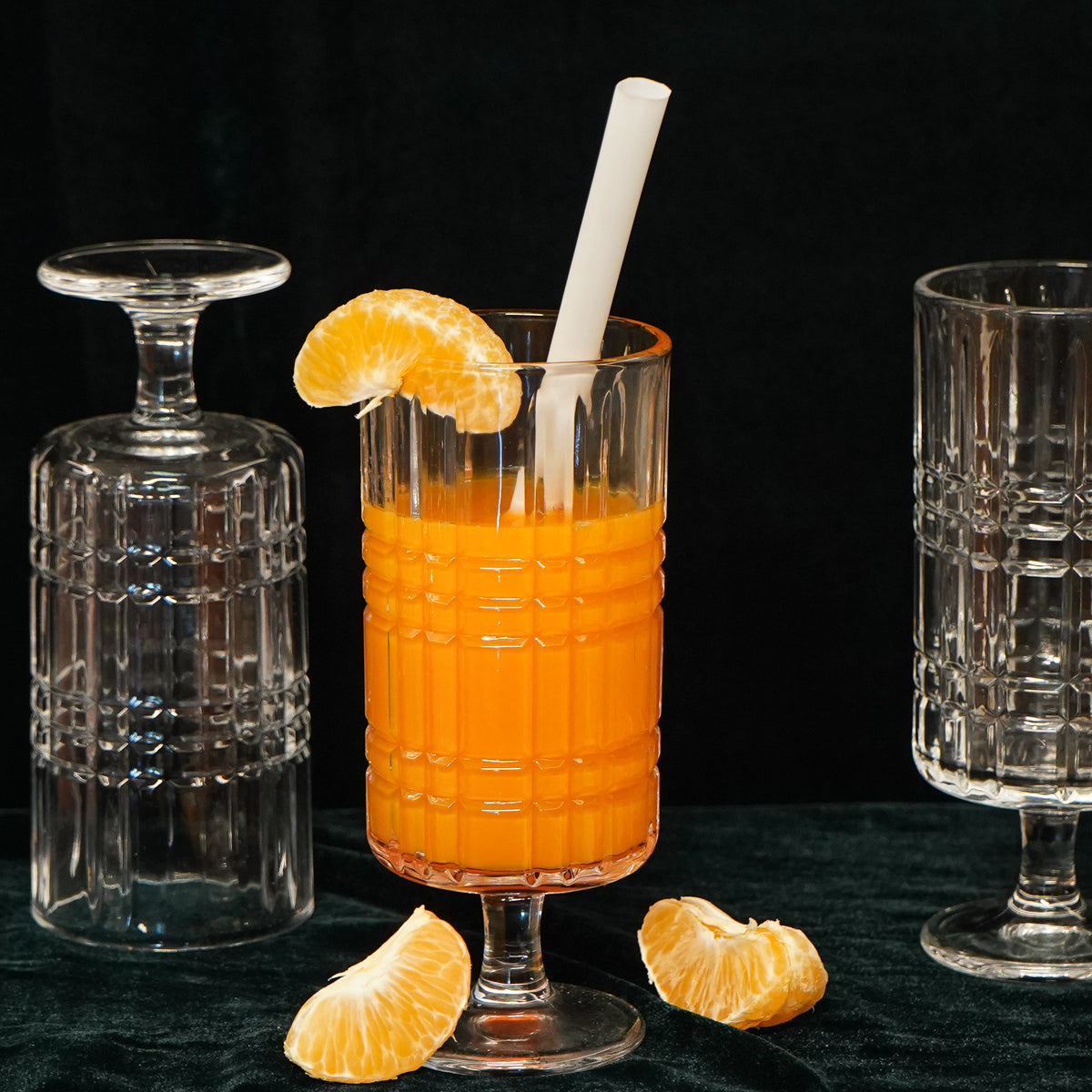 Fluted Highball Glass Set of 6