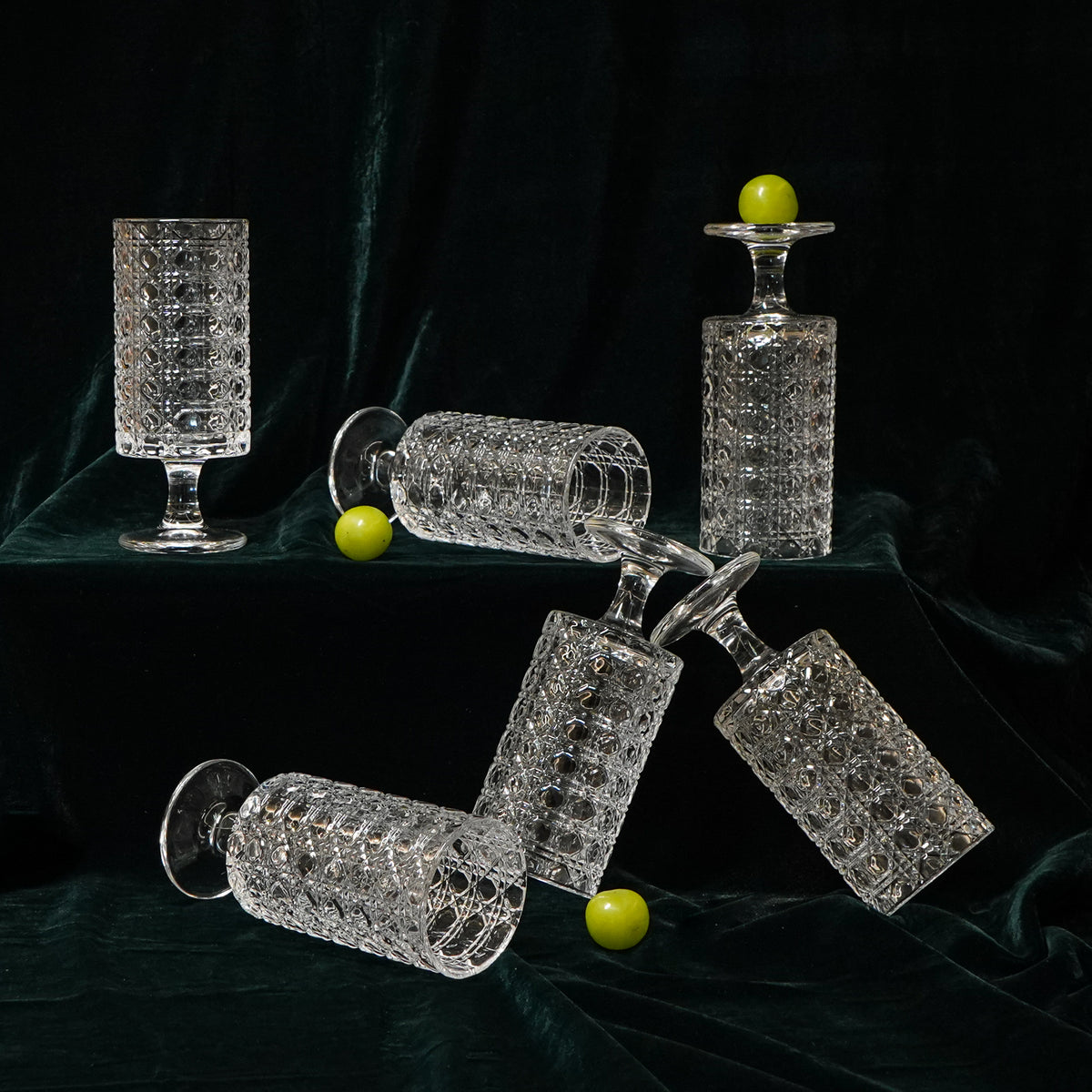 Crystal Cut Glass set of 6