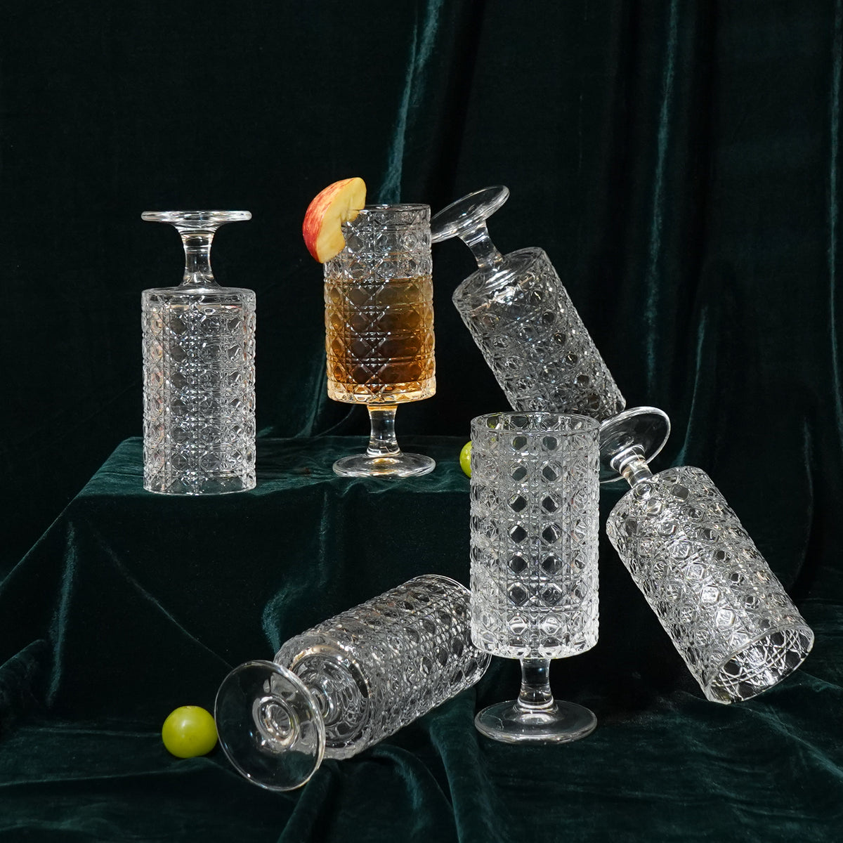 Crystal Cut Glass set of 6
