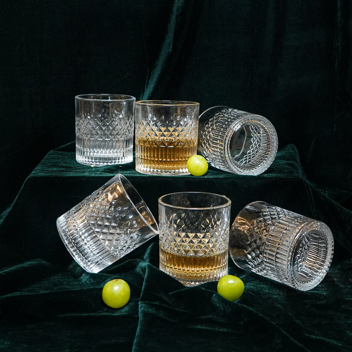 Vintage Cut Whisky Glass Set of 6