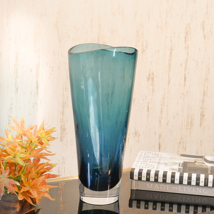 Midnight Blue Sculptural Vase