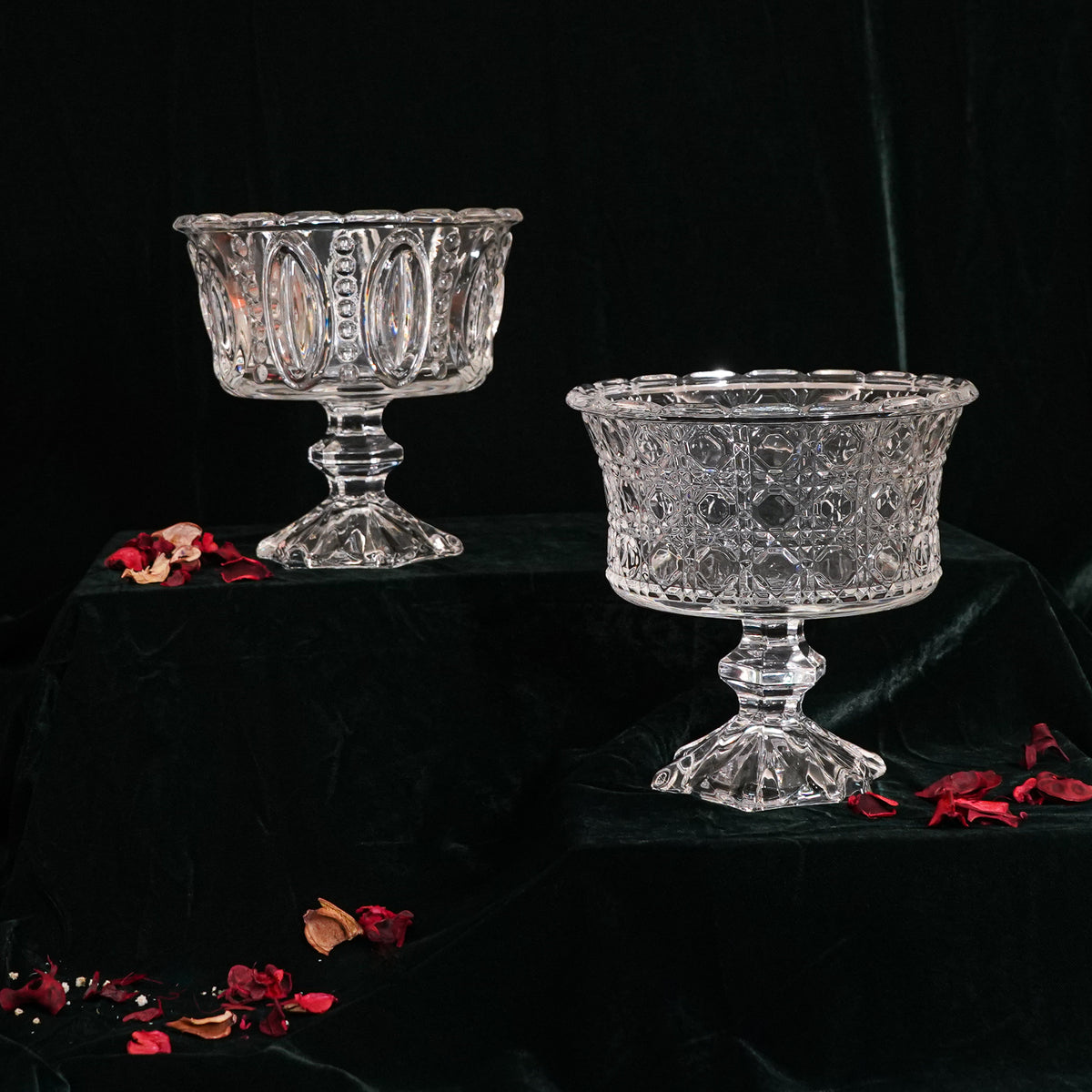 Crystal Pedestal Bowl