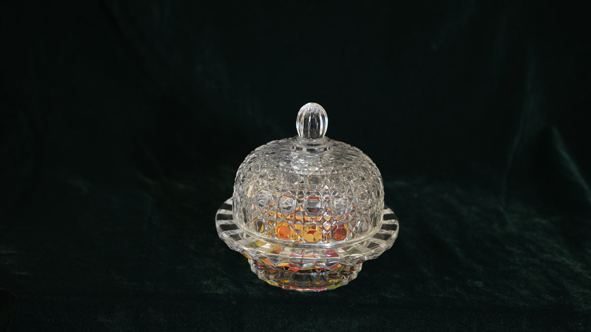 Crystal Textured Glass Candy Bowl