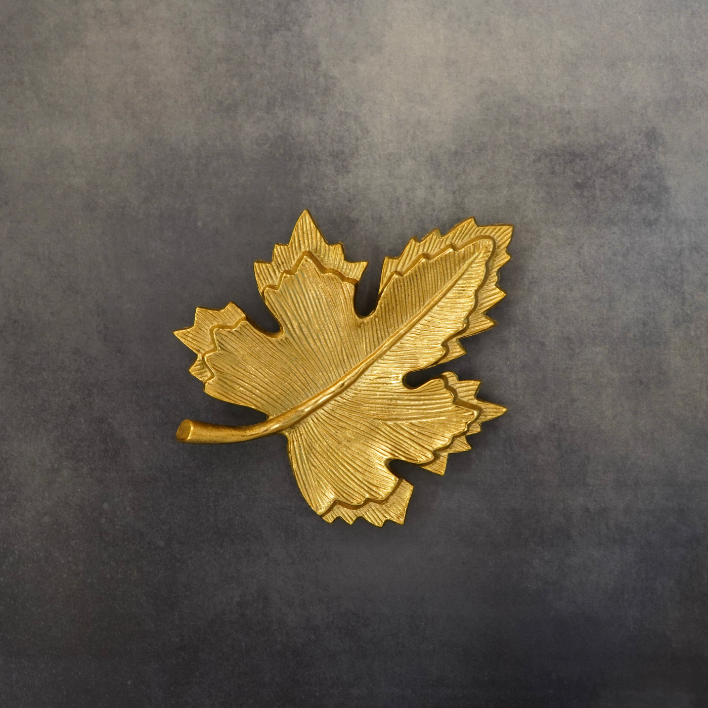 Golden Grape Leaf Wall Decor, Medium