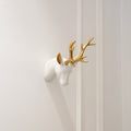 Reindeer Wall Decor White & Gold