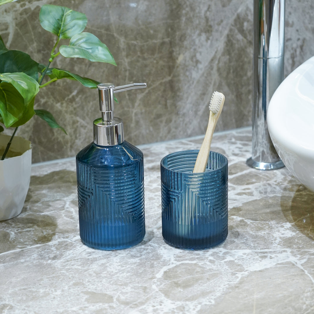 Luxe Bathroom Organiser, Blue