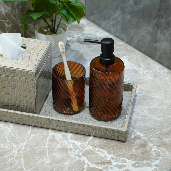 Bathroom Organiser, Brown