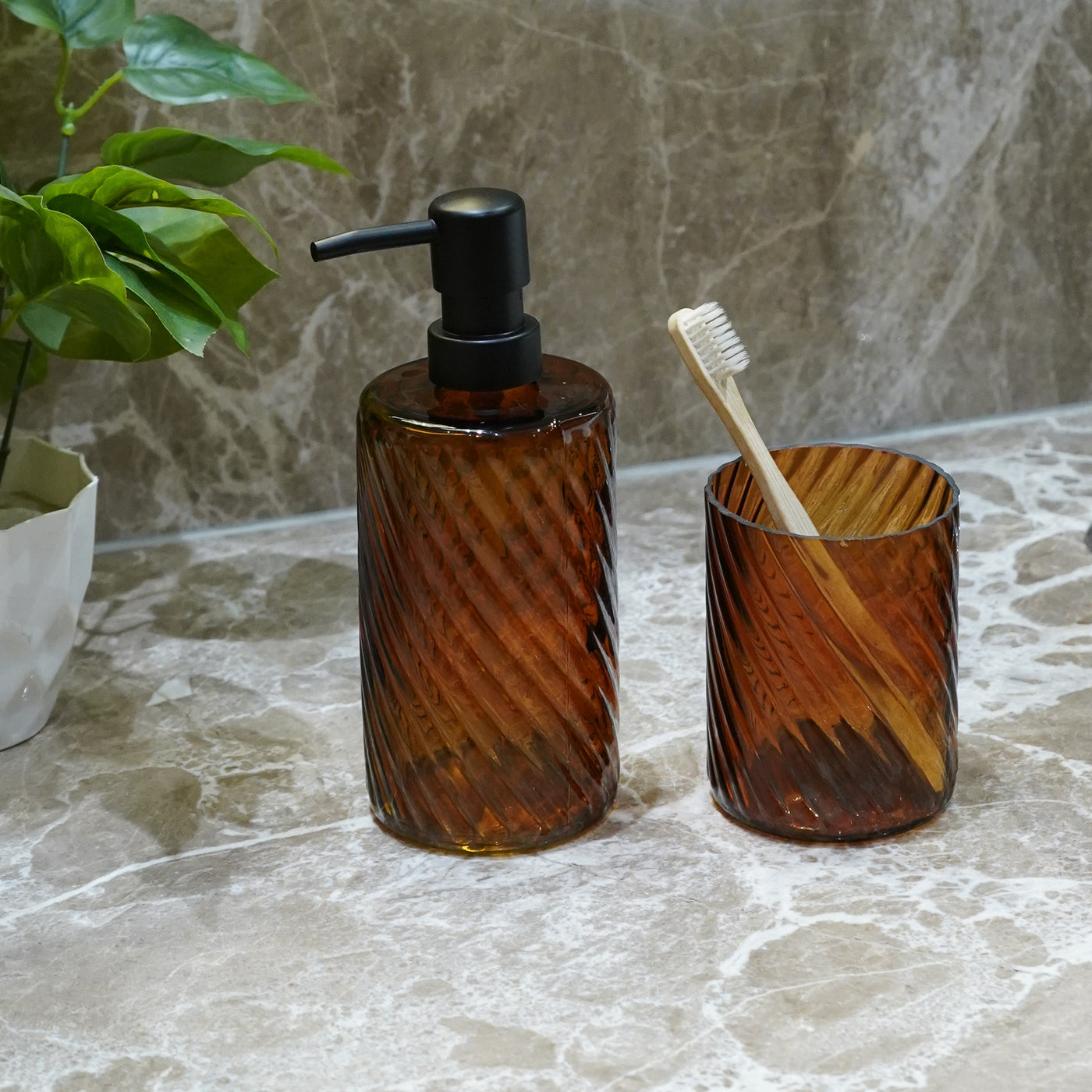 Bathroom Organiser, Brown