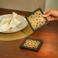 Black mirror coaster set of 2