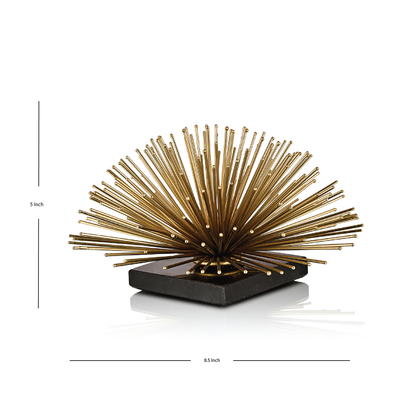 Star Burst Gold/Black Figurine Decor, Medium
