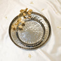 Bird Accent Decorative Tray, Gold and Silver, Big