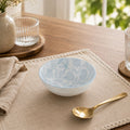 Small Printed Bowl, Light Blue