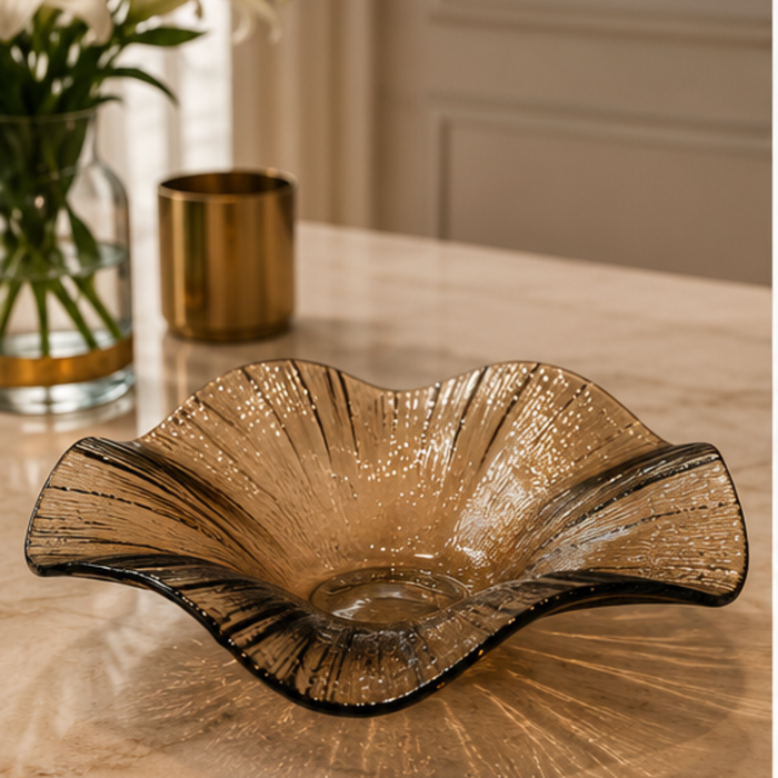 Ripple Glass Accent, Amber