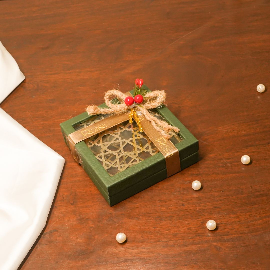 Green, coaster set of 2