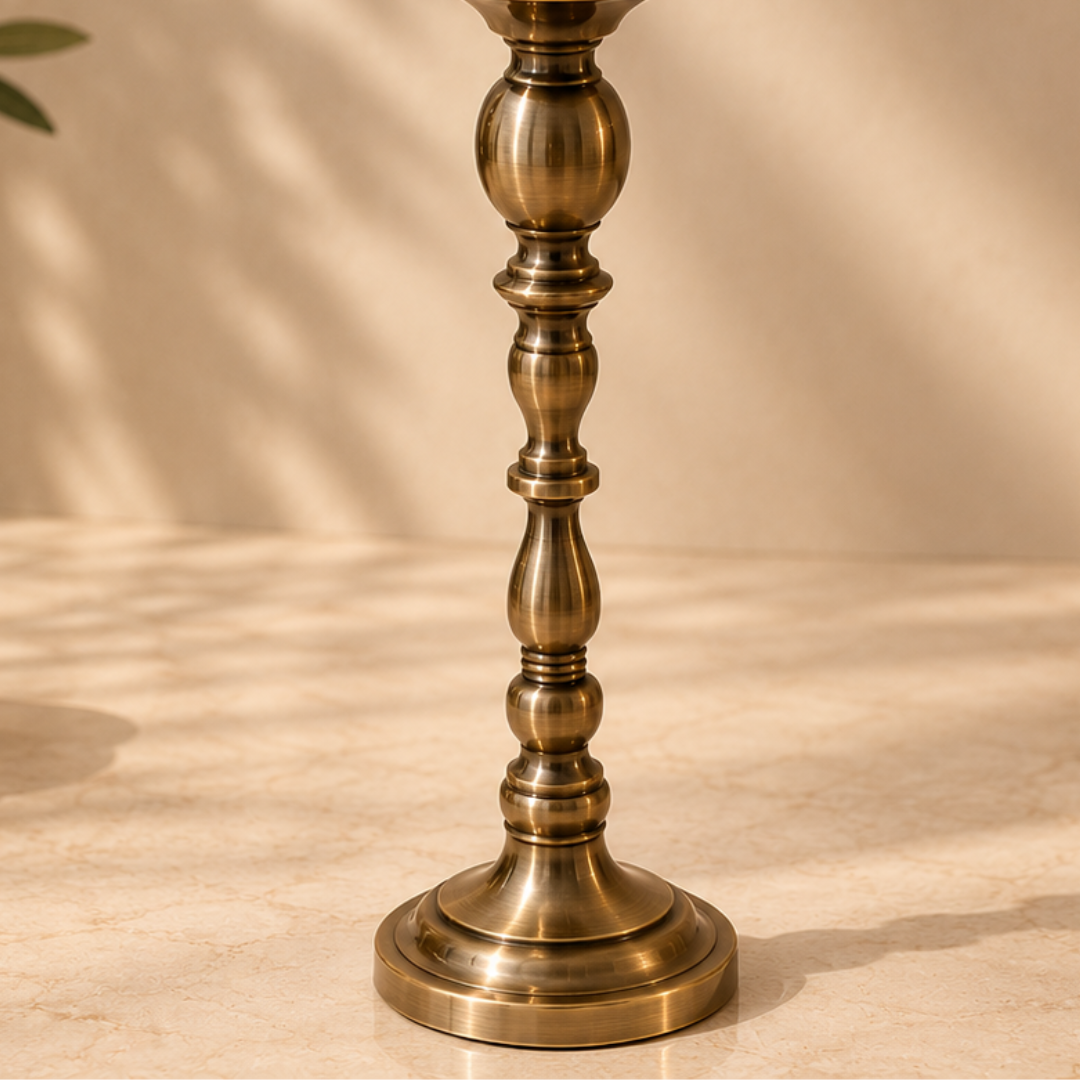 Regal Pedestal Hurricane Candle Holder, Large