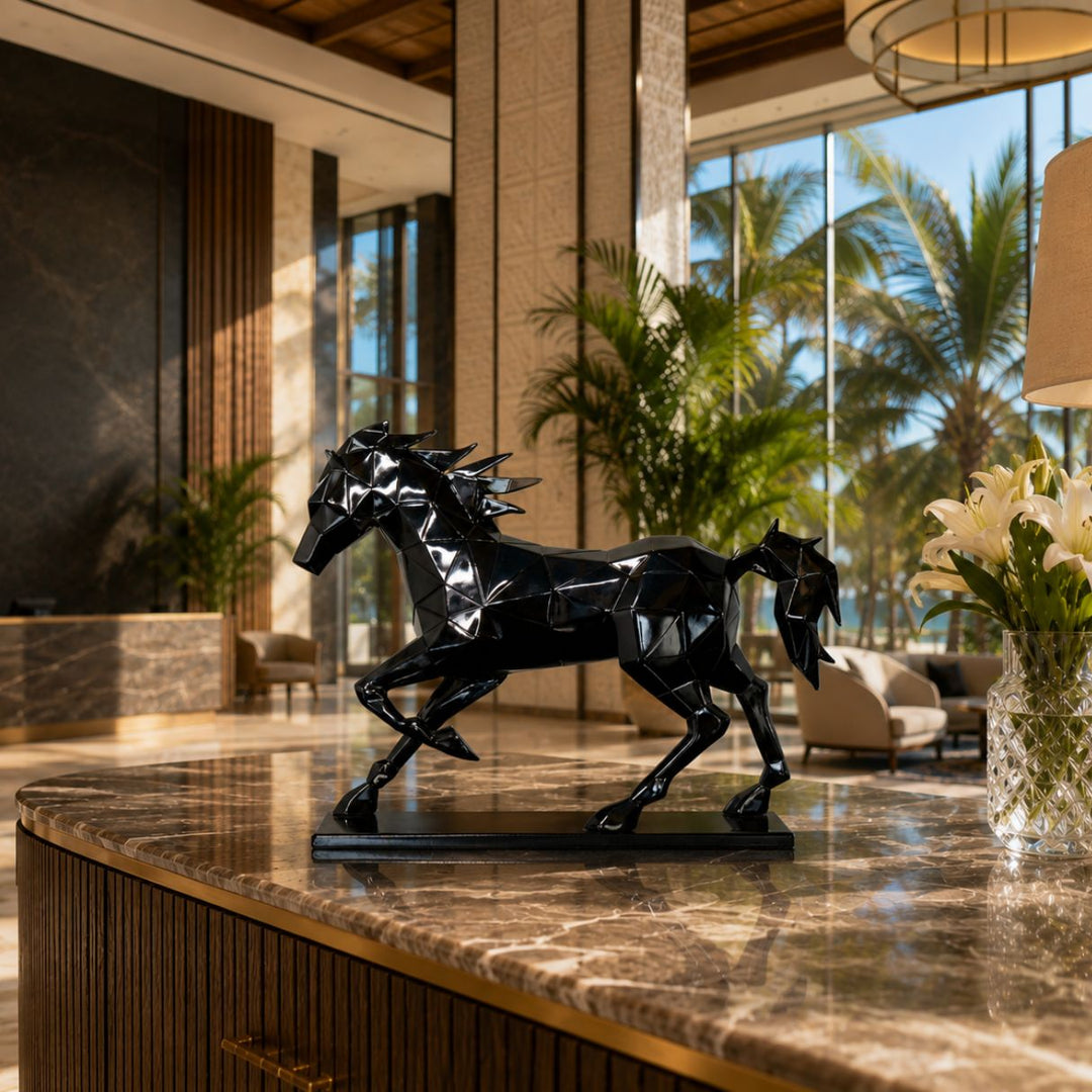 Ferrari Horse, Black