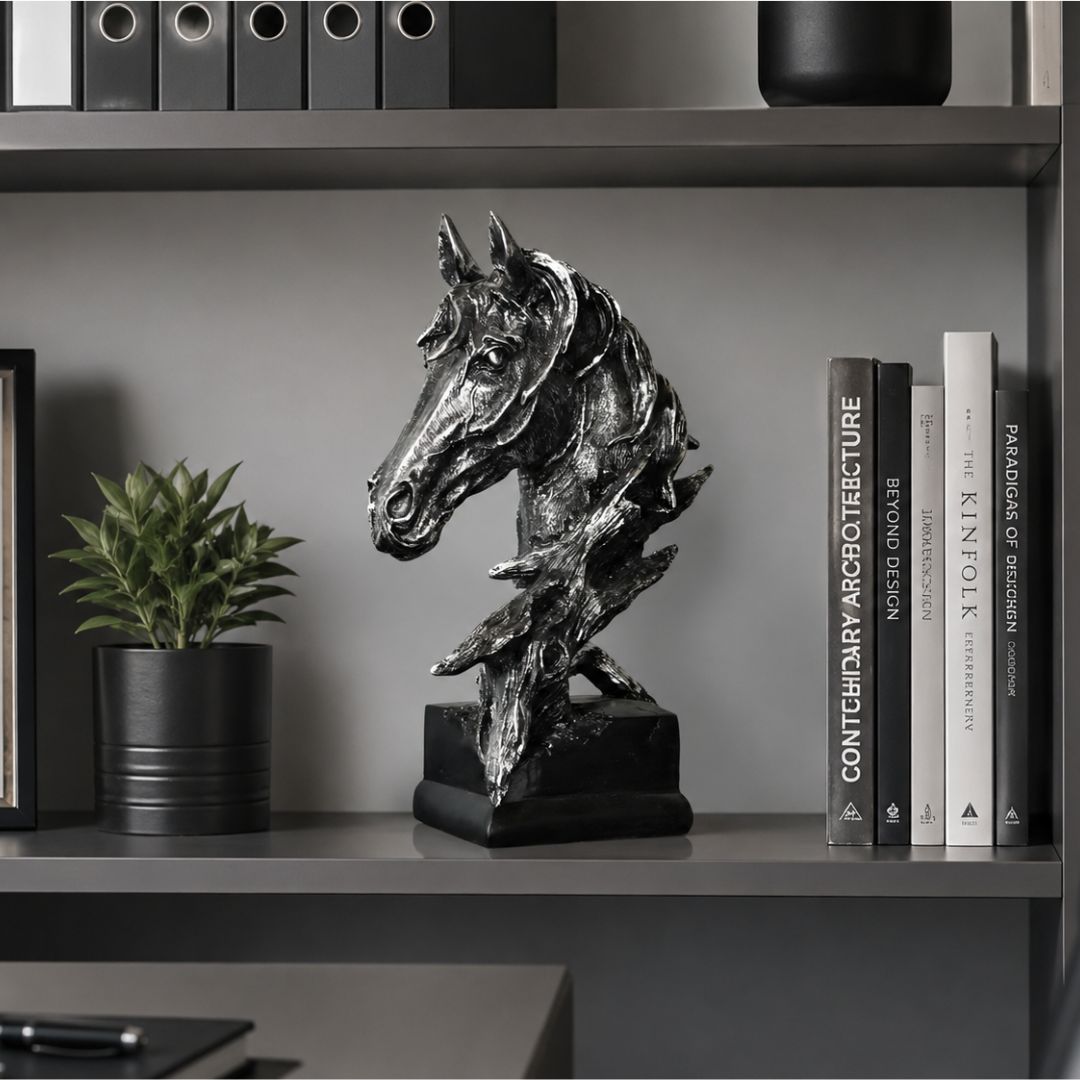 Horse Bust in Antique Finish