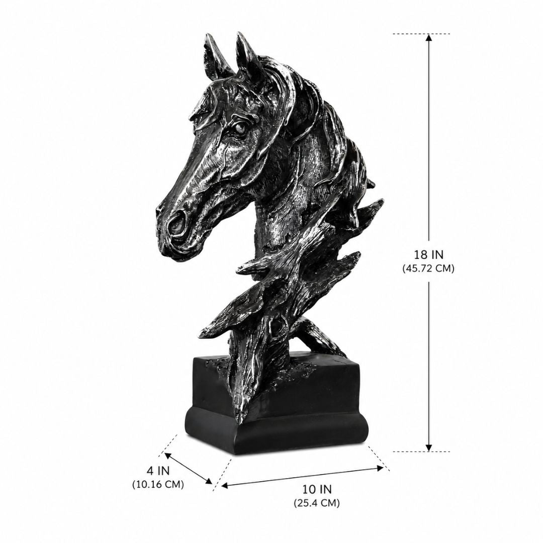 Horse Bust in Antique Finish