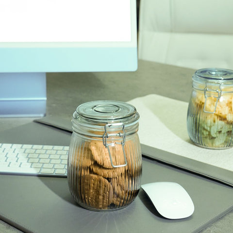 Airtight Mason Jar, Grey