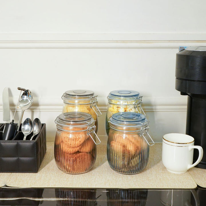 Airtight Clip-Top Jar, Grey