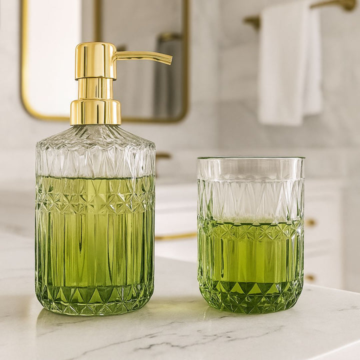 Luxe Bathroom Organiser, Green