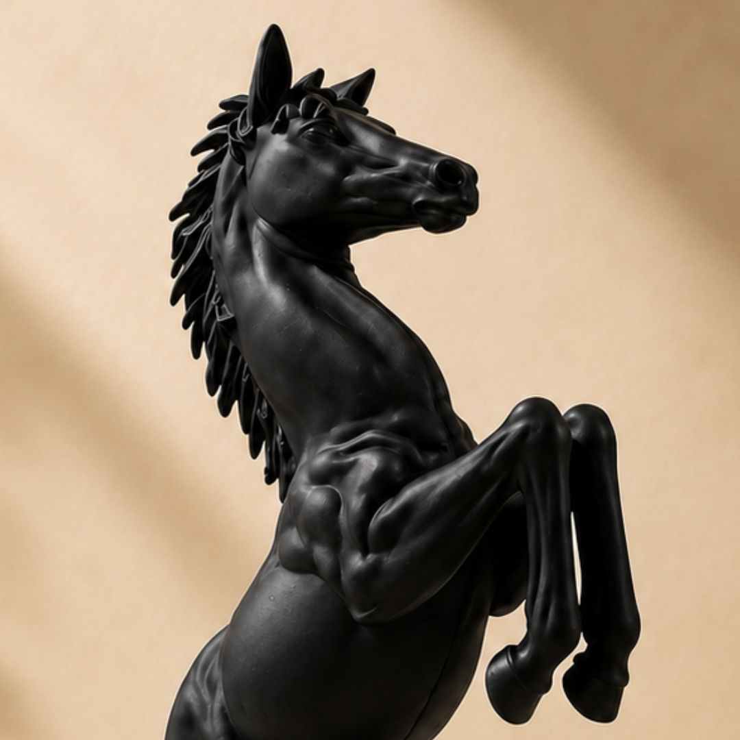 Majestic Black Stallion