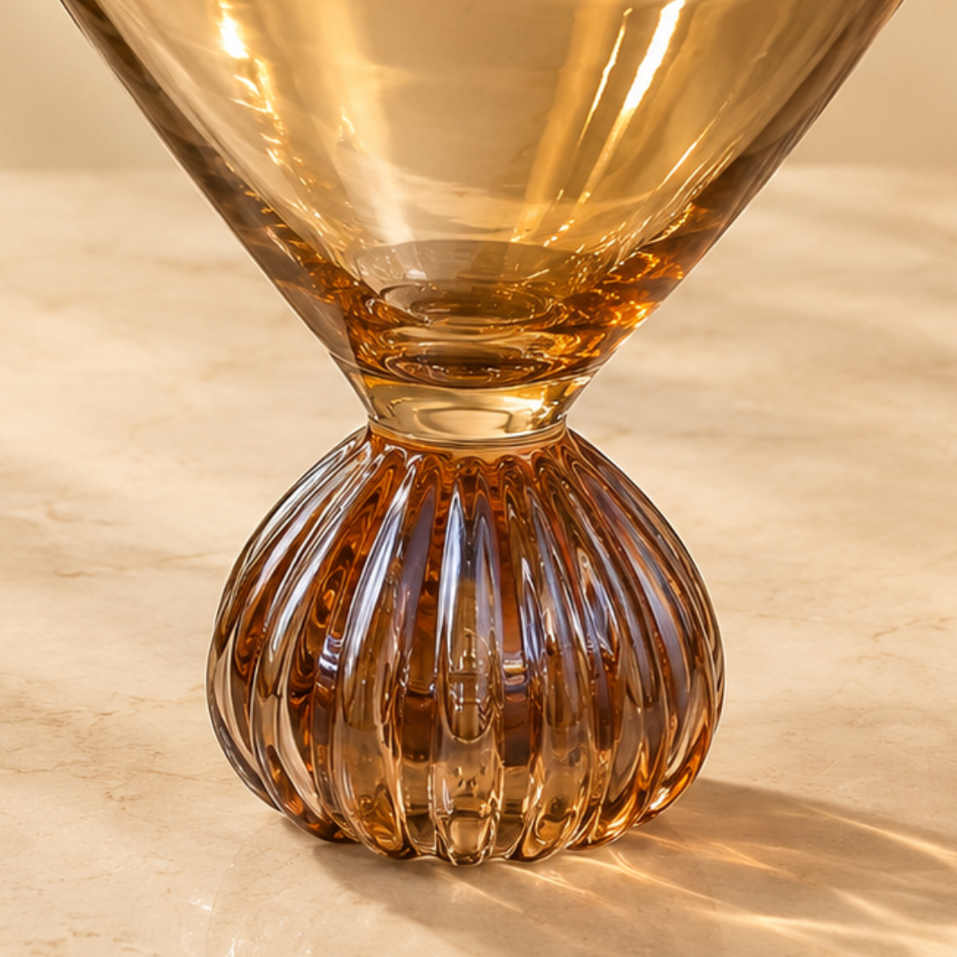 Amber Crystal Dessert Cups
