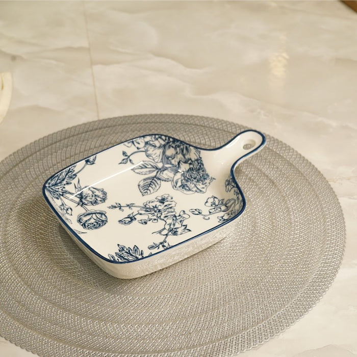 Blue Floral Cheese and Snack Platter