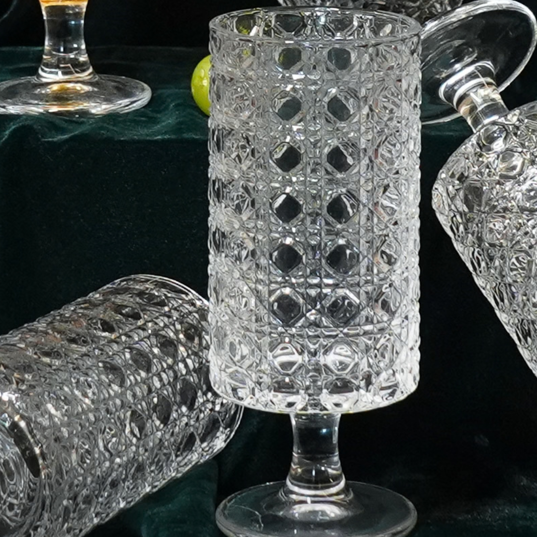 Crystal Cut Glass set of 6