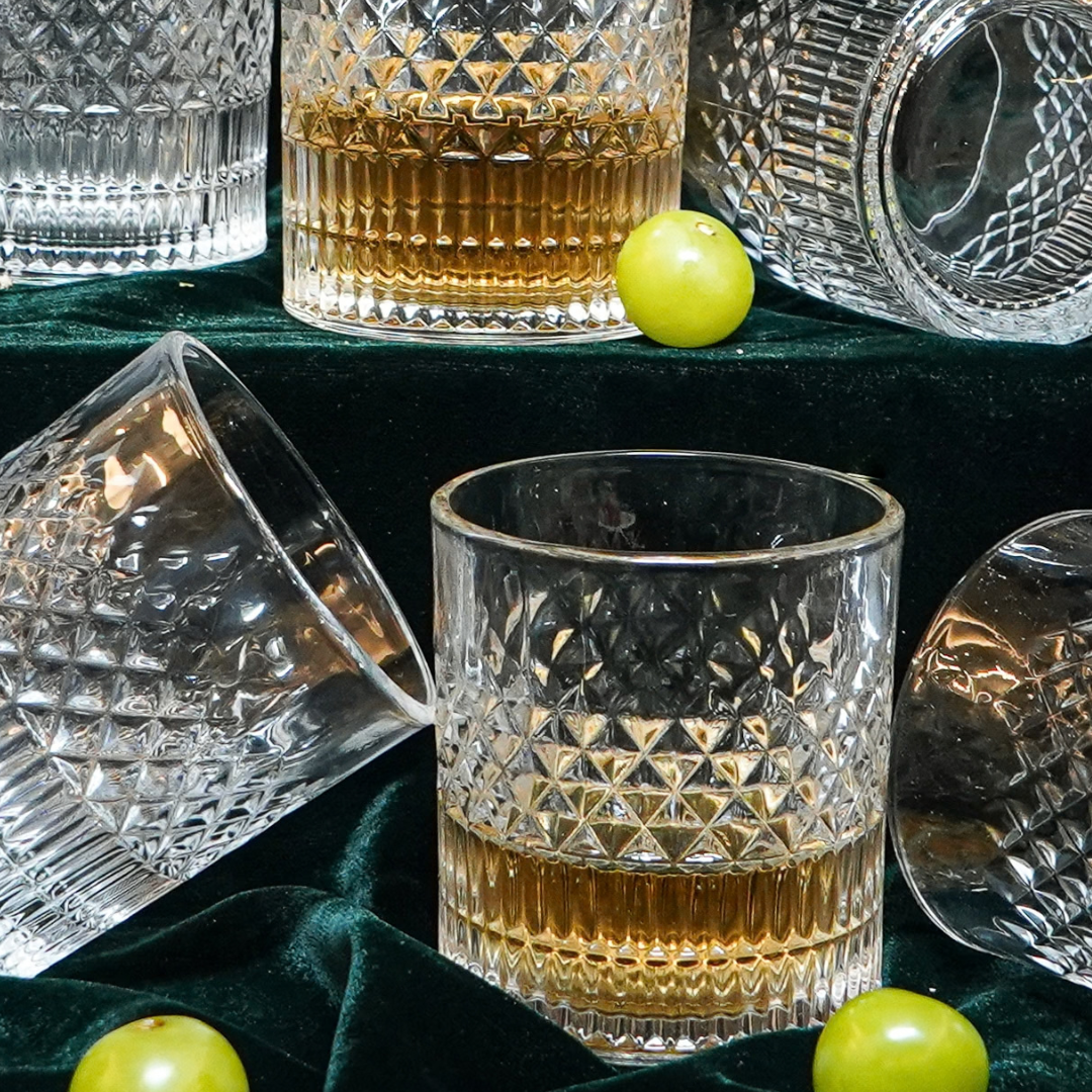 Vintage Cut Whisky Glass Set of 6