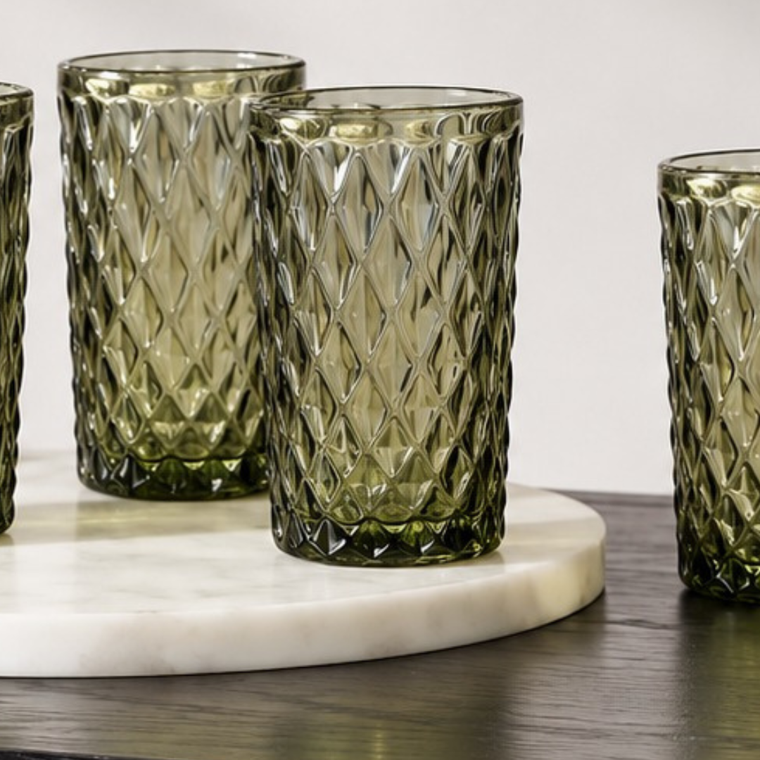 Textured Glass, Green