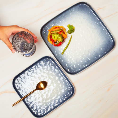 Large Serveware Plate, Blue