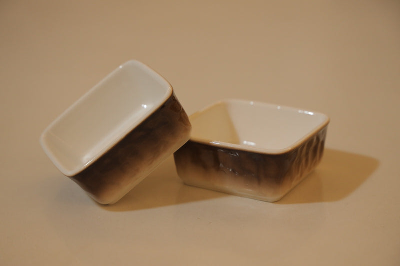 Set of 2 Serving Bowls, Brown