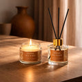 Ocean Breeze Scented Candle & Reed Diffuser Set | Luxury Home Fragrance Gift Combo