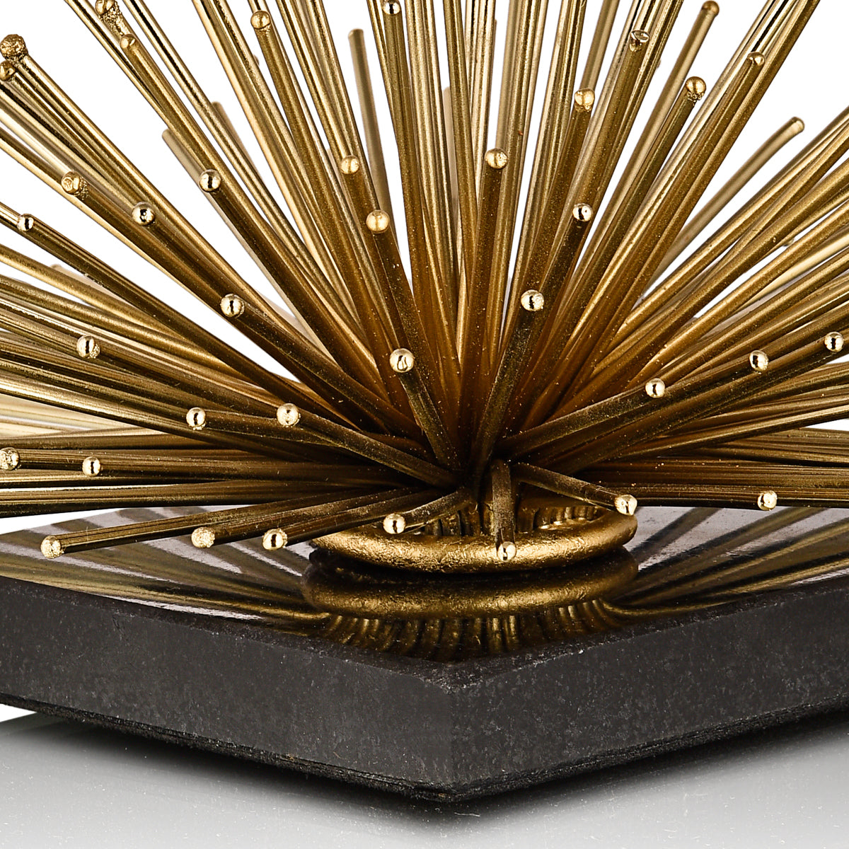 Star Burst Gold/Black Figurine Decor, Small
