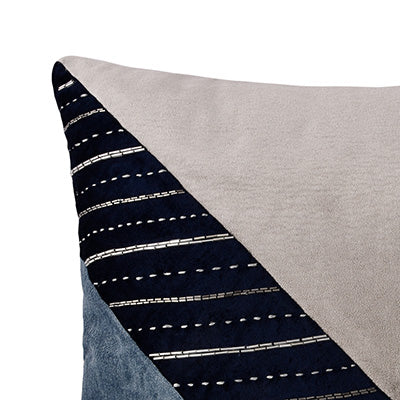 Westburry Patchwork Velvet Cushion Cover 18x18 inch