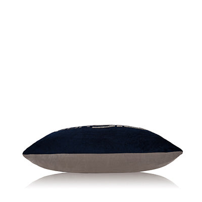 Side Divider Dark Blue Cushion Cover 12x18 inch