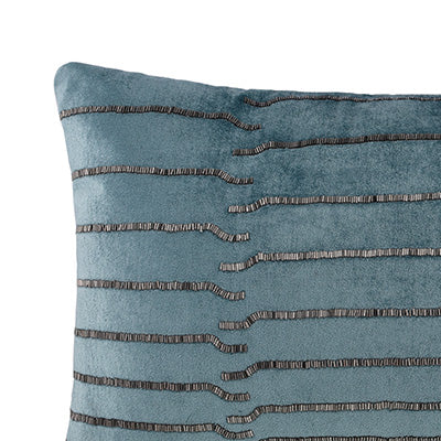 Blue Velvet Cushion Cover 13x18 inch